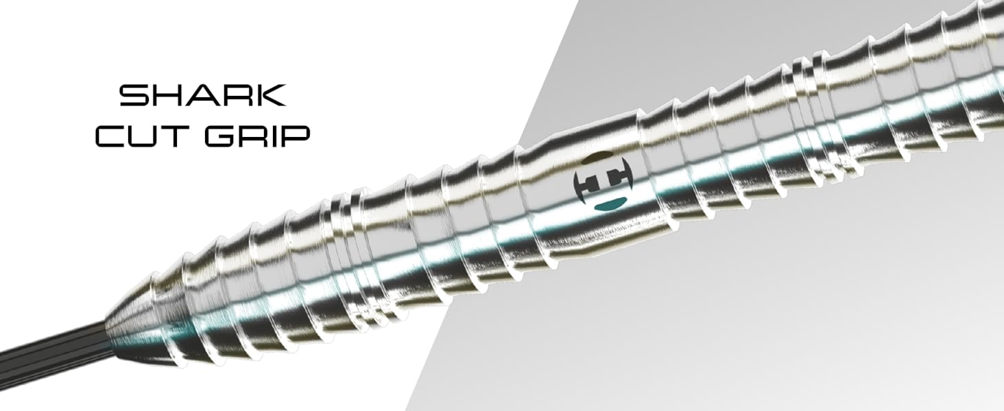 Дарти Harrows Sabre 26 г, сталеві наконечники 90% вольфрам, набір 16 шт. з кейсом та запасними частинами