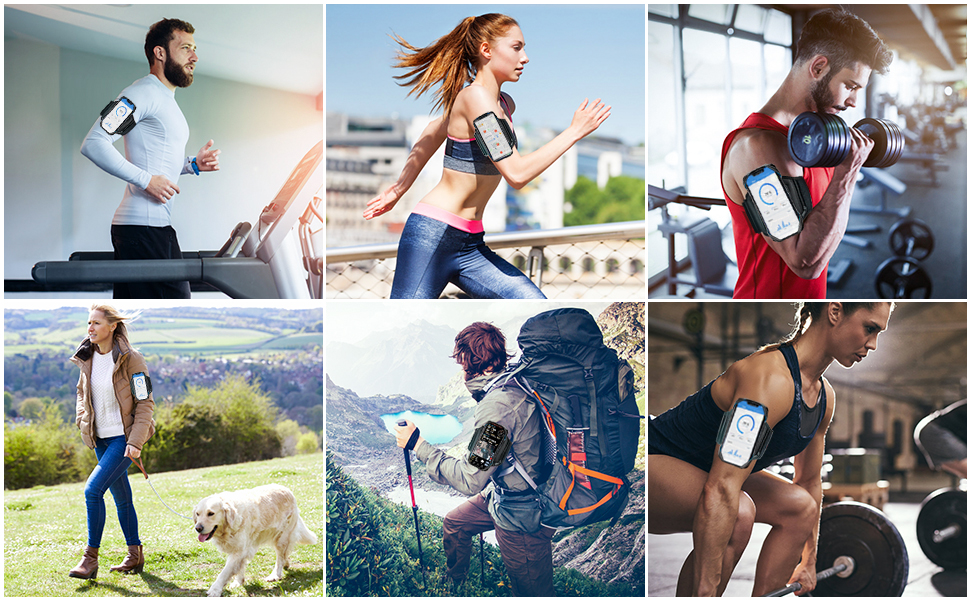 Спортивний браслет для телефону Cikyner: зручний тримач для iPhone та Android (4.5-7'') для бігу, тренувань та прогулянок