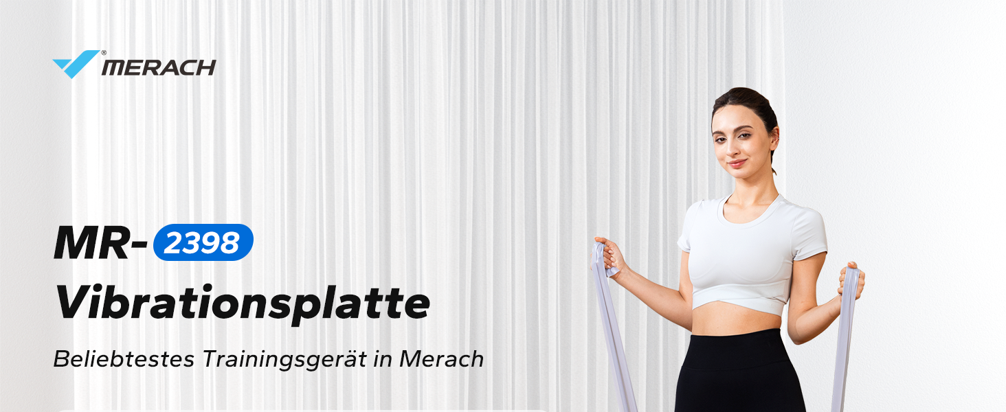 Віброплатформа MERACH для тренувань всього тіла, рожева. З Bluetooth-динаміком, автоматичне регулювання швидкості, для м'язового тренування та формування