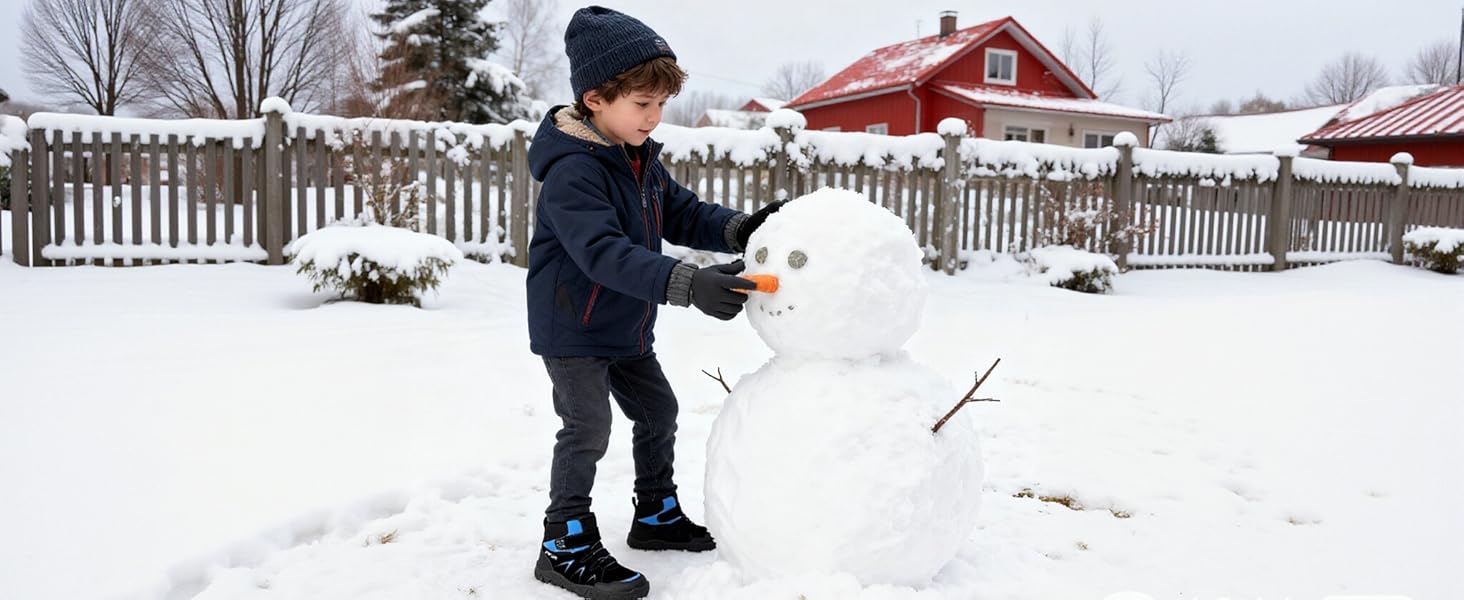 Дитячі зимові чоботи Littleplum для хлопчиків. Зимові шкарпетки-чоботи, теплі, з підкладкою, для снігу, трекінгові. Розмір 39 EU, чорний колір.