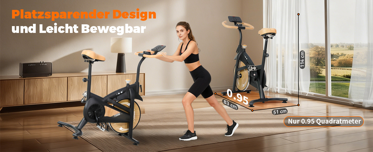 ISE Hometrainer: велотренажер з регульованим магнітним опором, LED-монітором та тримачем для планшета. Макс. вантажність: 130 кг