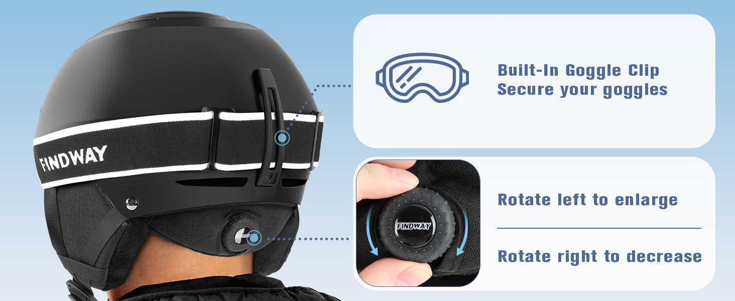 Шолом гірськолижний Findway для чоловіків та жінок, унісекс, з вентиляцією, для катання на лижах/сноуборді, розмір L (59-63 см), колір чорний