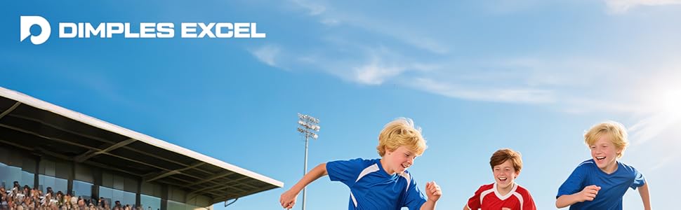 Ворота для футболу Dimples Excel Pop-Up – розкладні для дітей | Набір 1 або 2 шт. | Розміри 120x90 / 152x110 / 213x152 см | 3 кольори | З м'ячем, насосом, конусами та мішенню | Для саду та подарунка (2-120x90 блакитний+аксесуари)