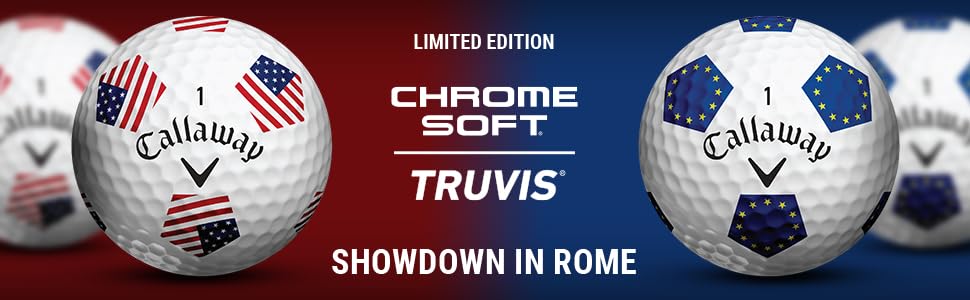 Гольф-м'ячі Callaway Chrome Soft (серія 2022), білі (USA Truvis)