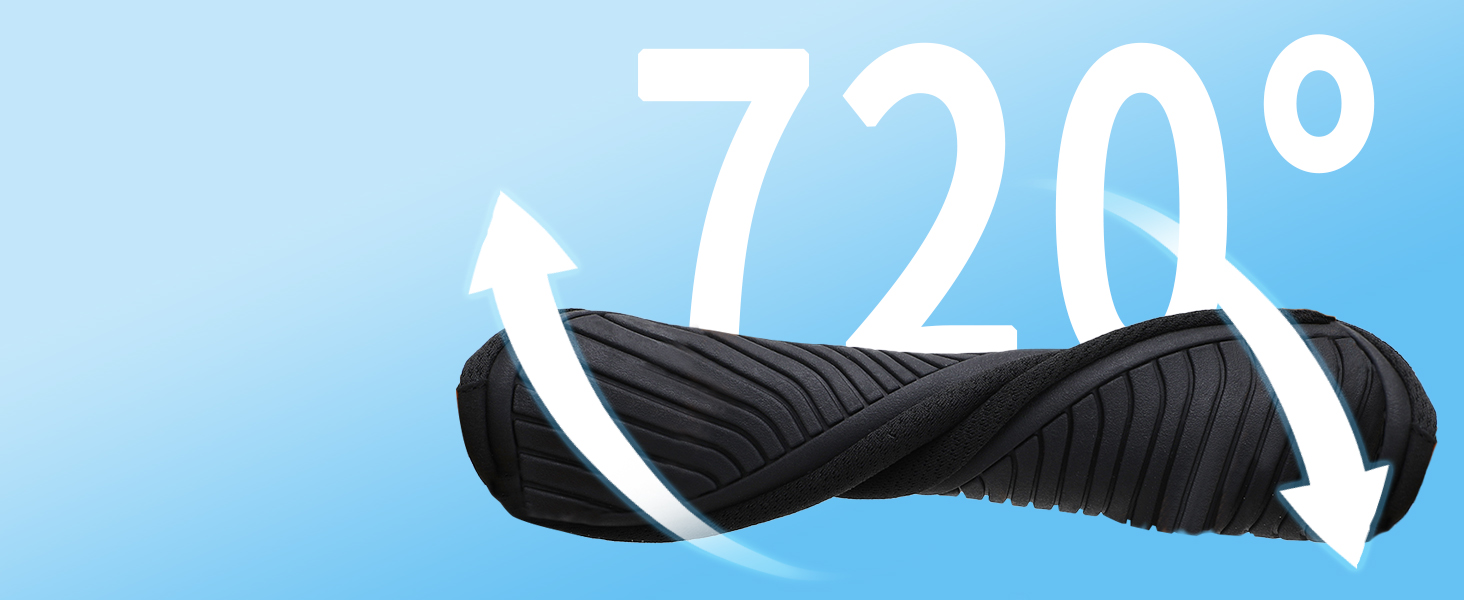 Чоловічі та жіночі аквашузи Raqua для плавання та відпочинку на пляжі, розмір 34-47, чорний (EU Bd104)