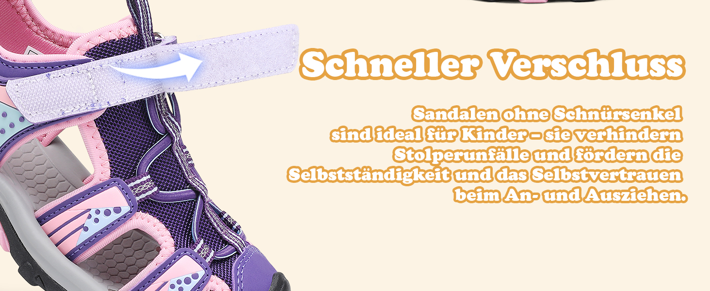 Сандалі Mishansha закриті для дівчаток, літні трекінгові, дитячі, дихаючі, розмір 25 EU, рожеві