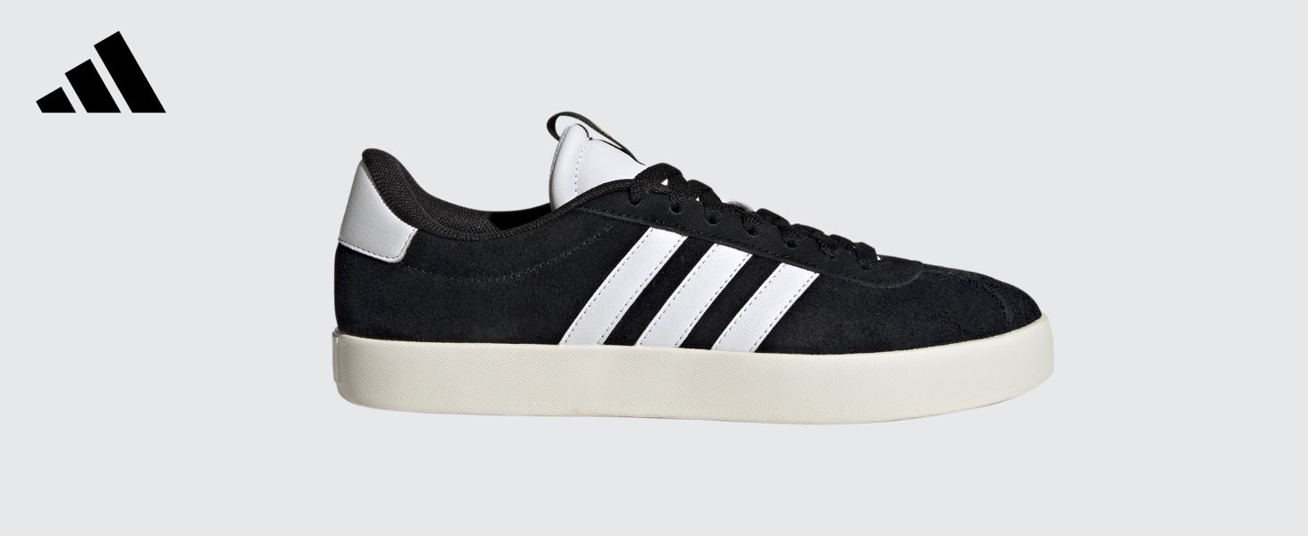 Дитячі фітнес-кеди Adidas VL Court 2.0 (30.5 EU, чорний/білий/чорний)