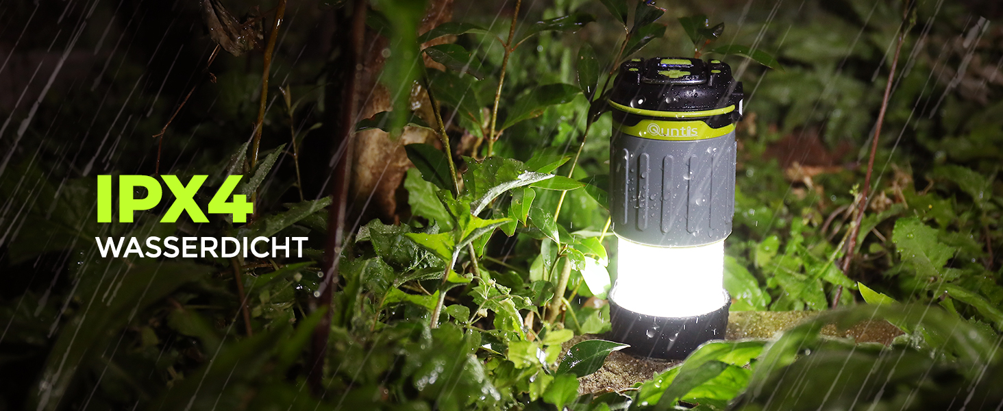 LED кемпінговий ліхтар Quntis, складаний, перезаряджуваний, 4 режими яскравості, аварійне освітлення для кемпінгу, подорожей та надзвичайних ситуацій