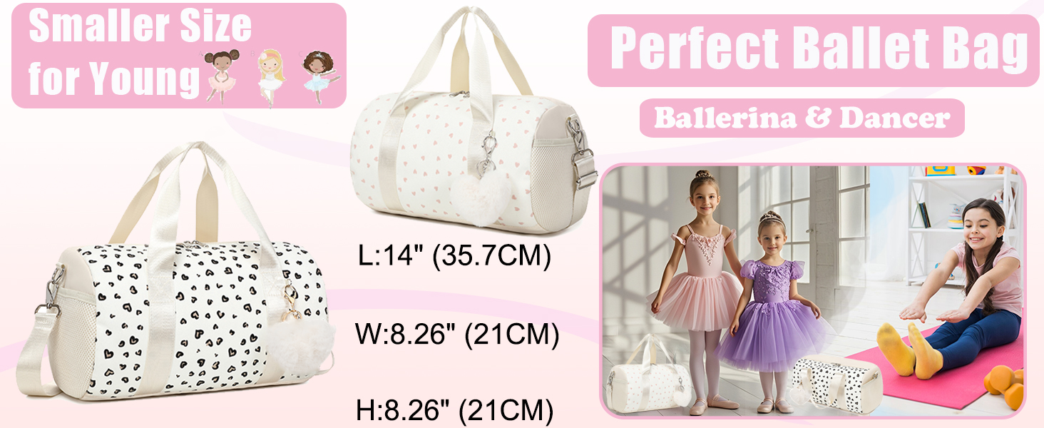 Сумка для балету для дівчаток, танцювальна сумка, дитяча сумка з дизайном полуниці, спортивна сумка для дівчаток, дитяча сумочка