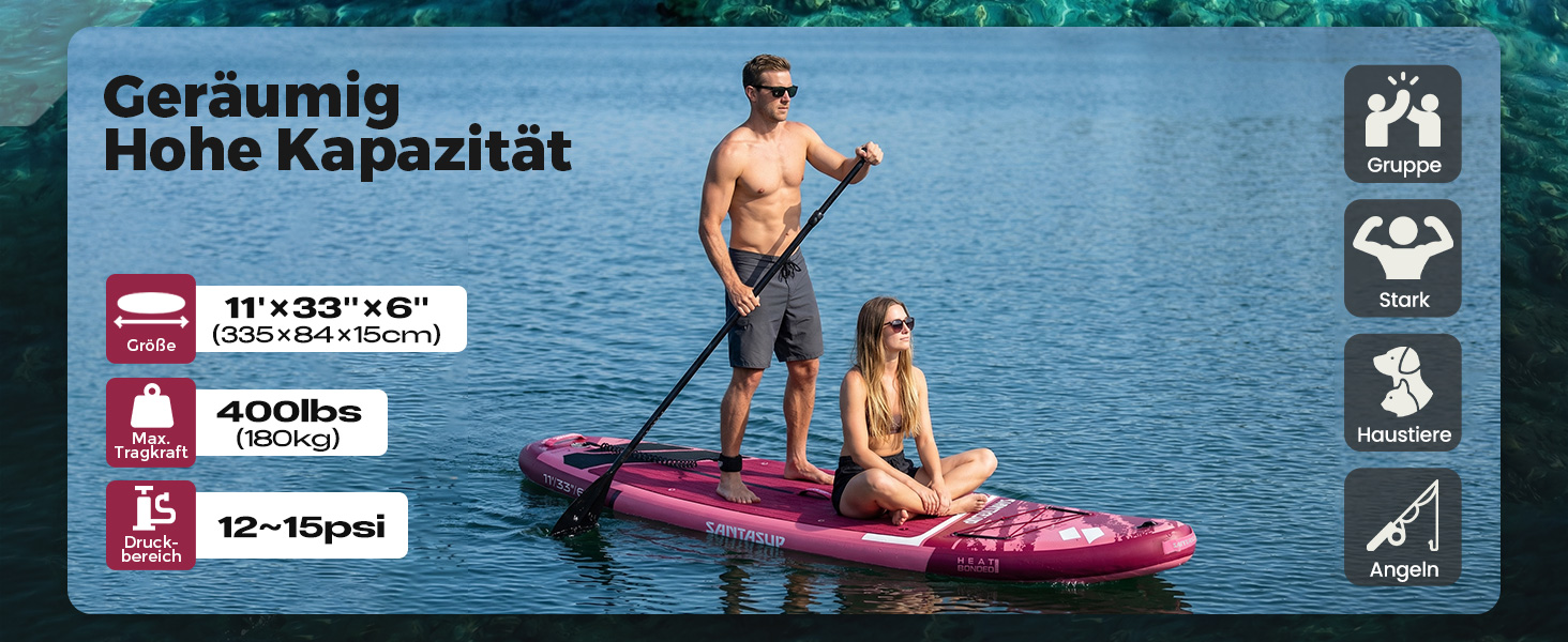 SUP дошка надувна A-ROSE BREEZE 320/335 см з веслом, насосом та рюкзаком - комплект для серфінгу