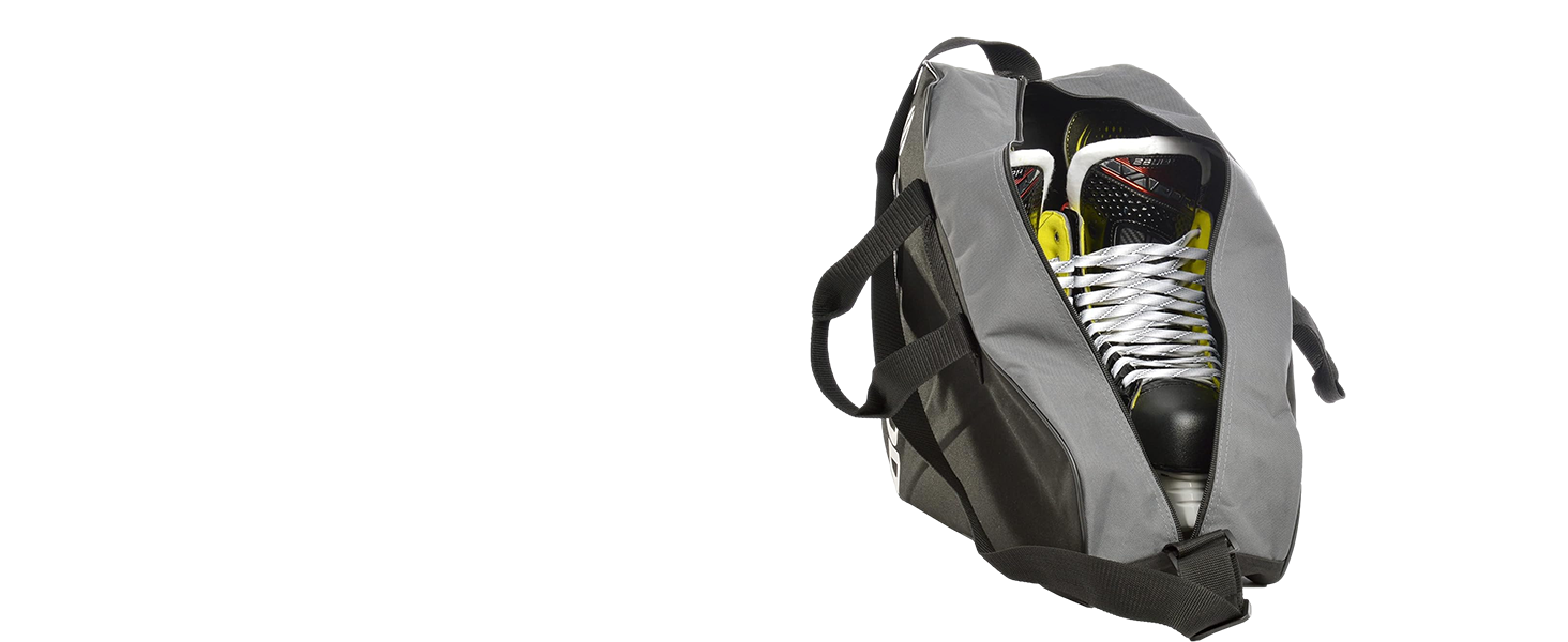 Сумка для ковзанів Sherwood: для ковзанів, роликів та хокею. Чорна сумка для дорослих та дітей