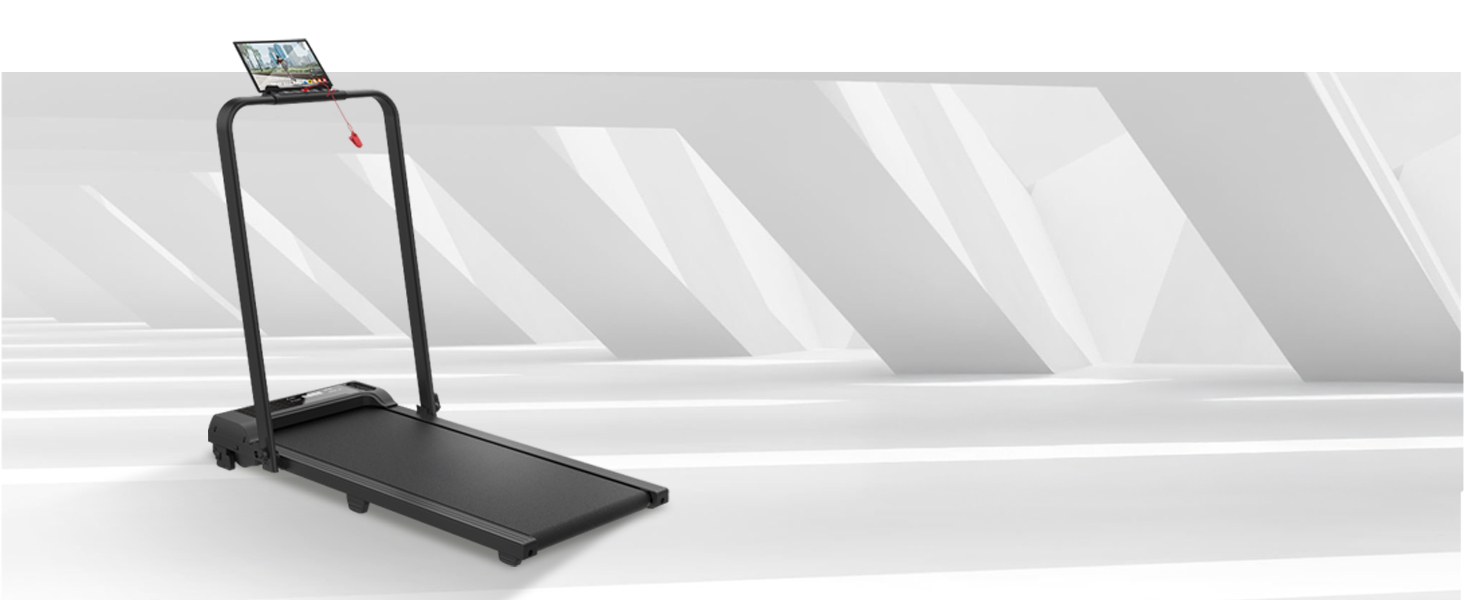 Бігова доріжка Your Move NEXT 1500 PRO: електрична, складана, для дому/офісу, 12 км/год, 42 см, ручне нахил, 6 програм, тримач для планшета