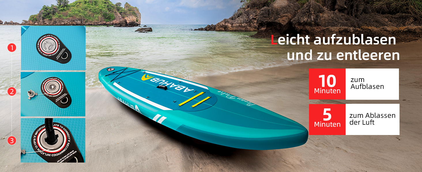 Надувний SUP Борд Abahub 320x78x15см: Комплект для Станд Ап Паддлінг, Каякінг, Риболовля. З регульованим веслом та сидінням.