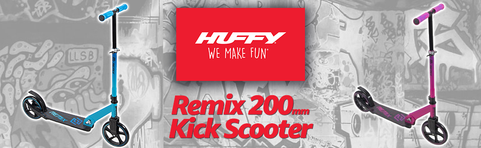 Huffy Remix - складаний інлайн-скутер для дівчаток, рожевий, 200 мм