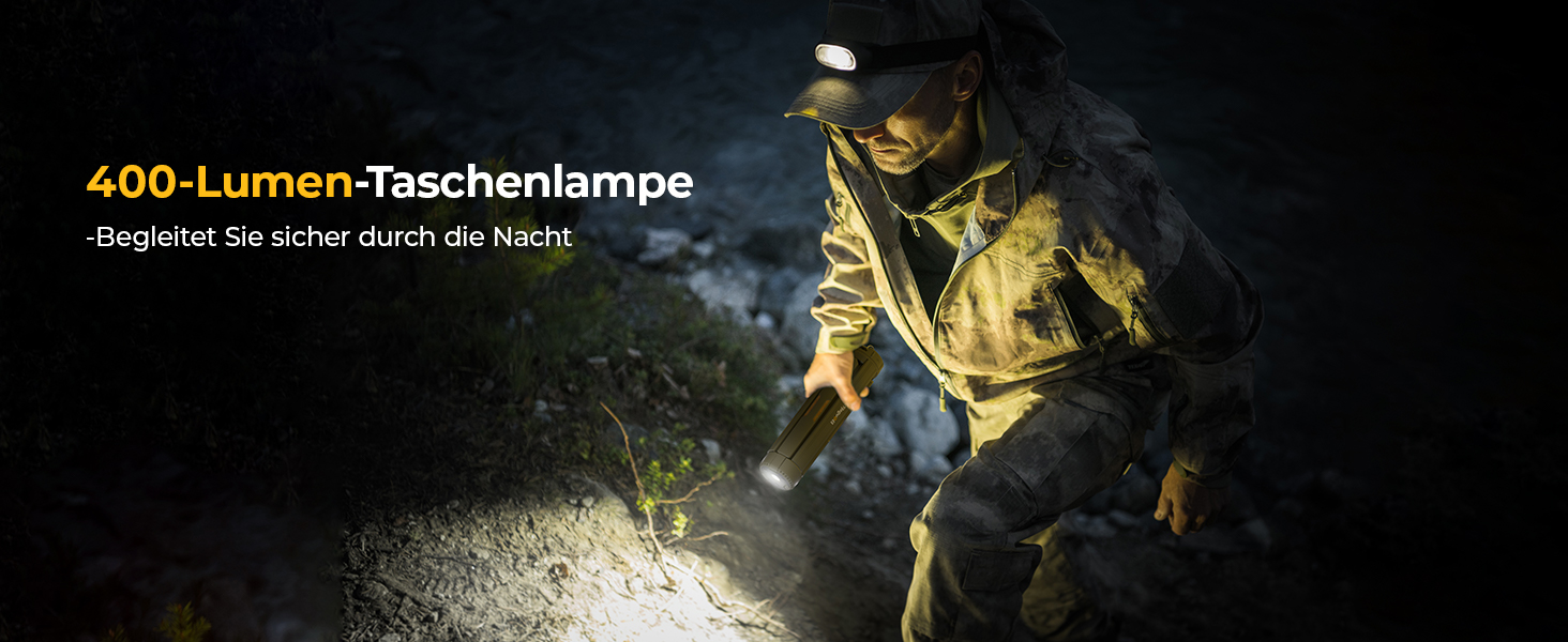 Ліхтар кемпінговий BougeRV 15600mAh, перезарядна лампа для кемпінгу, регульована висота та кут, IP54, водонепроникний, для кемпінгу, подорожей, надзвичайних ситуацій, зелений