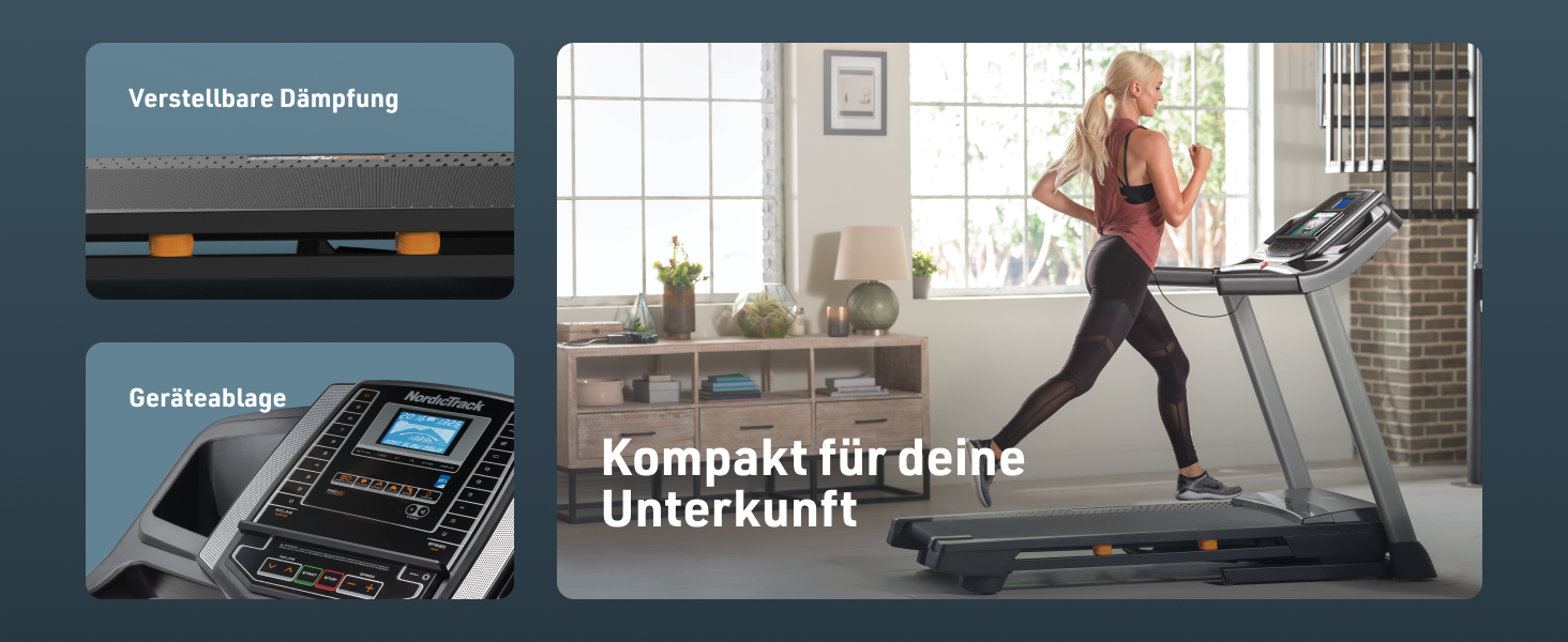 Біговий тренажер NordicTrack T 6.5 S: біговий доріжка з регулюванням нахилу, Bluetooth, до 136 кг