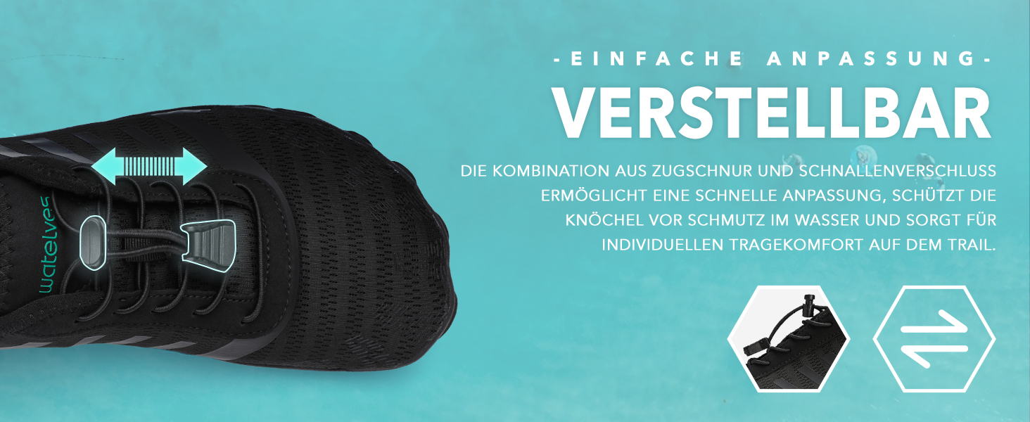 Водні черевики для жінок та чоловіків WateLves, підошва з неслизьким покриттям, широка передня частина, блакитний колір, розмір 37 EU