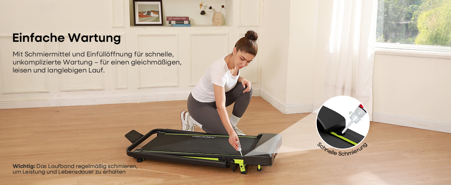 Бігова доріжка Walking Pad з нахилом 10%, 3.0 к.с., складна, для дому з магнітним пультом, LED-дисплеєм, висувними поручнями, 12 програм HIIT, до 136 кг, зелена
