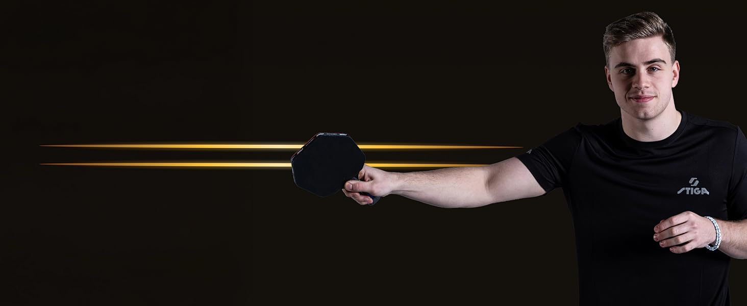 Пінний стіл STIGA Pro Carbon Plus Cybershape Truls Edition - професійний, 5 зірок, Touch Carbon, ITTF, для атакуючих гравців