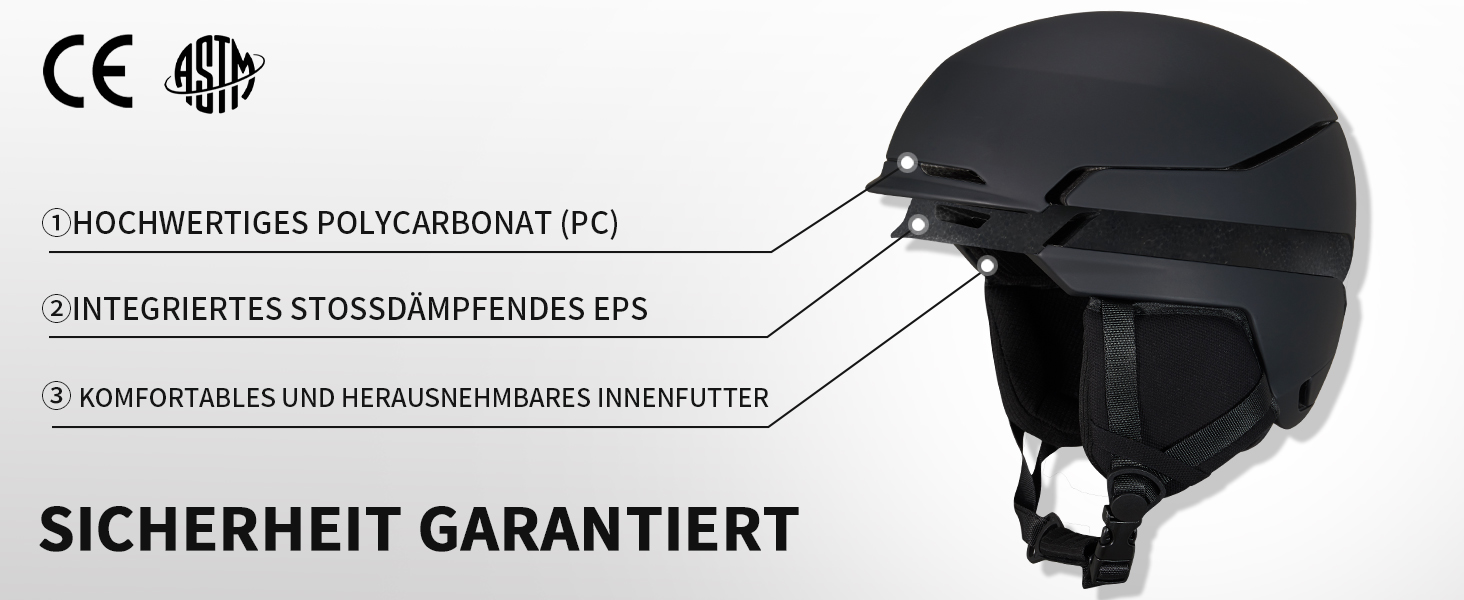 Шкільний шолом з маскою, DXH811. Унісекс, знімні навушники, дихаюча вентиляція, регульований захист від УФ-випромінювання. Підходить для сноубордингу та катання на лижах. Матовий чорний + маска + шолом M