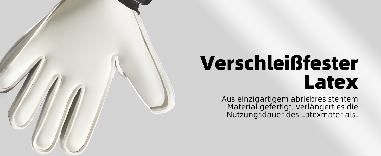 Воротарські рукавички Sportout з Fingersave, 4 мм латекс, для дітей, підлітків та дорослих, чорний, розмір 9