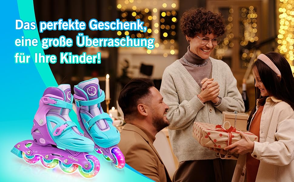 Дитячі ролики Inliner Kinder з регулюванням розміру 26-29, 29-34, 30-35. Ролики для дівчаток з колесами 82A PU, фіолетового кольору.