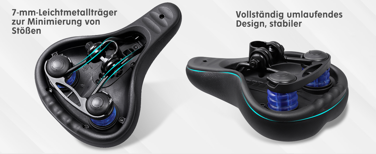 Велосипедне сідло Cloud Comfort Pro Max - Комфортне катання без болю. М'яке сідло з піною Memory, червоною смугою, для міських велосипедів, гірських велосипедів, універсальне, преміум-якість.