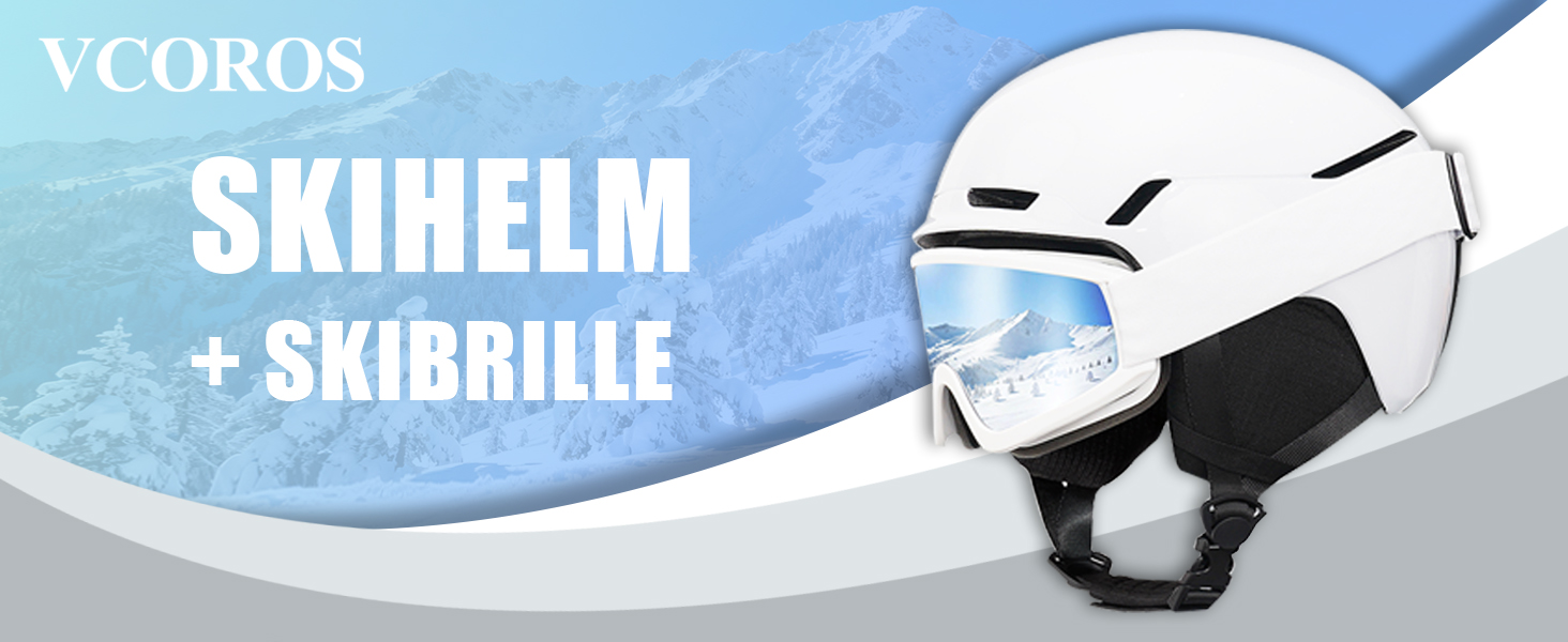 Шолом для сноуборду та гірських лиж з маскою, DXH816. Знімне кріплення, дихаючий, захист від ударів, UV-захист, регульований. Чорний матовий.