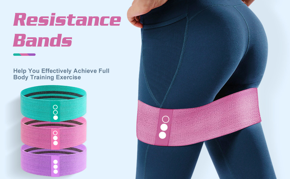 Еластичні тренувальні гумки для фітнесу та йоги (набір, 5 кольорів)