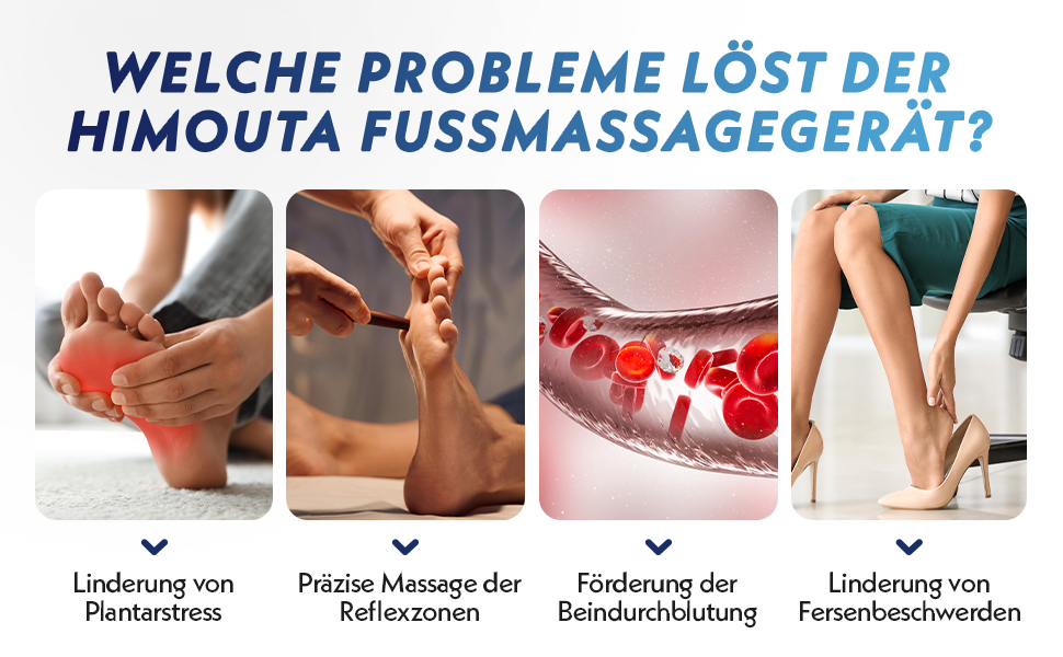 Електричний масажер для ніг з підігрівом Shiatsu, для полегшення болю та лікування плантарного фасціїту, підходить для стоп до 46 розміру