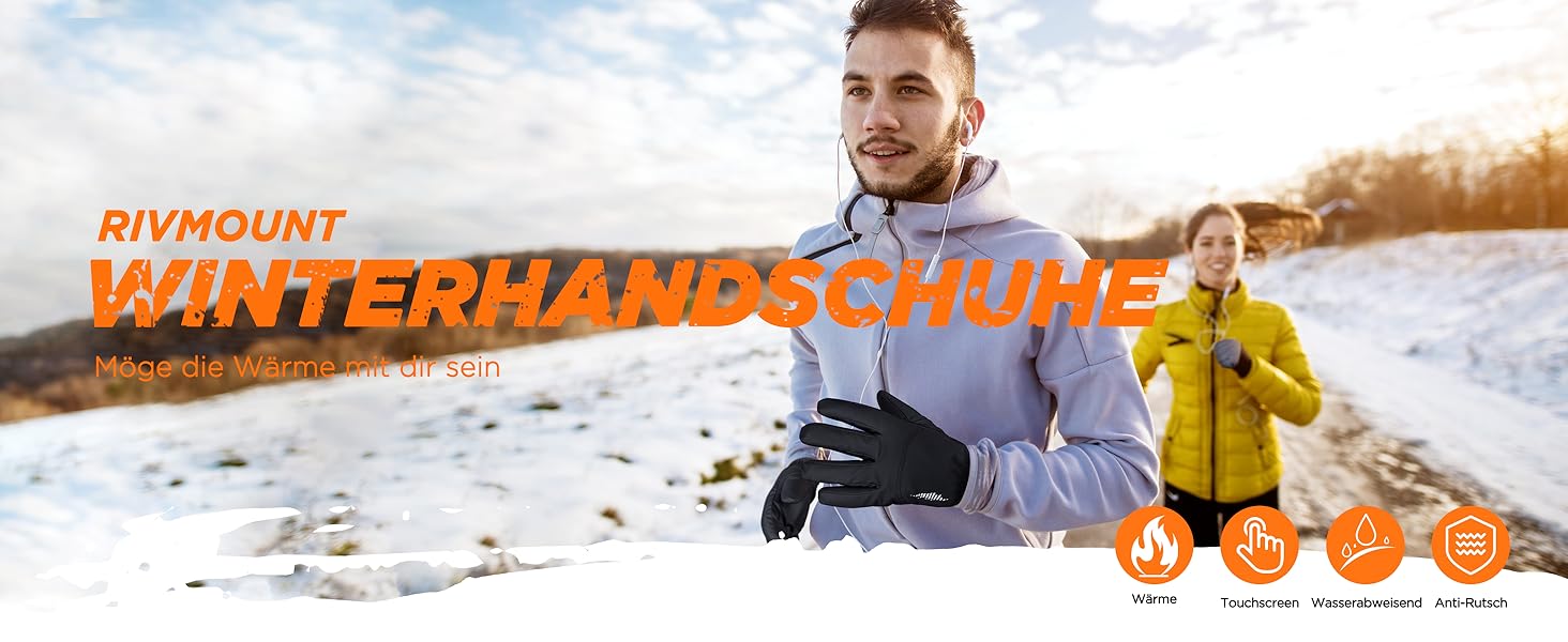 Зимові рукавички Rivmount RG802 Black: водонепроникні, теплі, для катання на лижах, велосипеді, мотоциклі та повсякденного використання