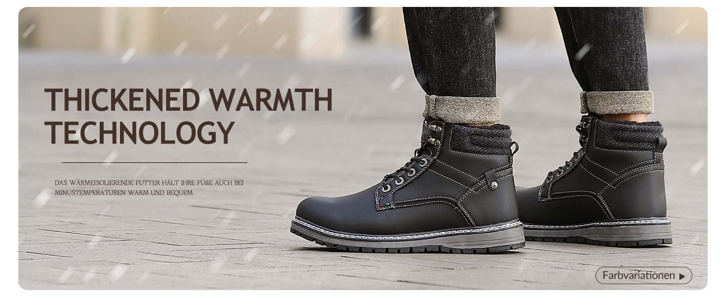 Чоловічі зимові черевики ANALEAF - теплі, непромокаючі, з антиковзаючою підошвою, для прогулянок та походів, зелені, 43 EU