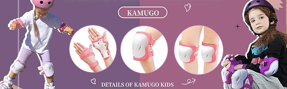 Дитячий шолом KAMUGO з комплектом захисту: наколінники, налокітники, захист зап'ясть. Підходить для дітей 1-8 років для роликів, скейта, велосипеда. Колір: синій, карбон