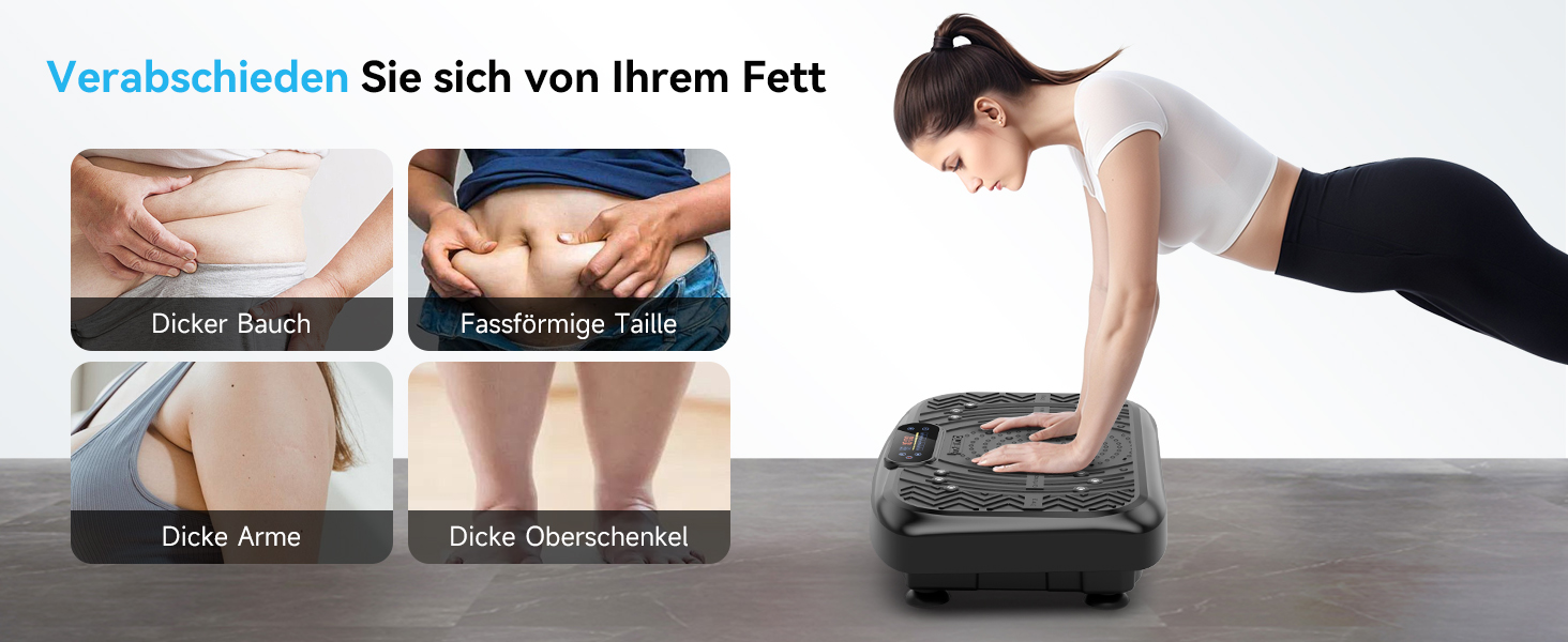 Віброплатформа з керуванням через додаток, пультом та LED-дисплеєм, до 220 кг, 199 рівнів вібрації для дому, Bluetooth, гуми для тренувань, 200W