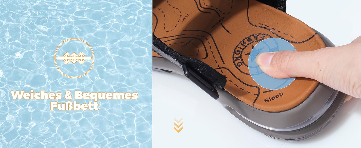 Чоловічі шкіряні сандалі Visionreast для пляжу, трекінгу та активного відпочинку помаранчевого кольору, 45 EU