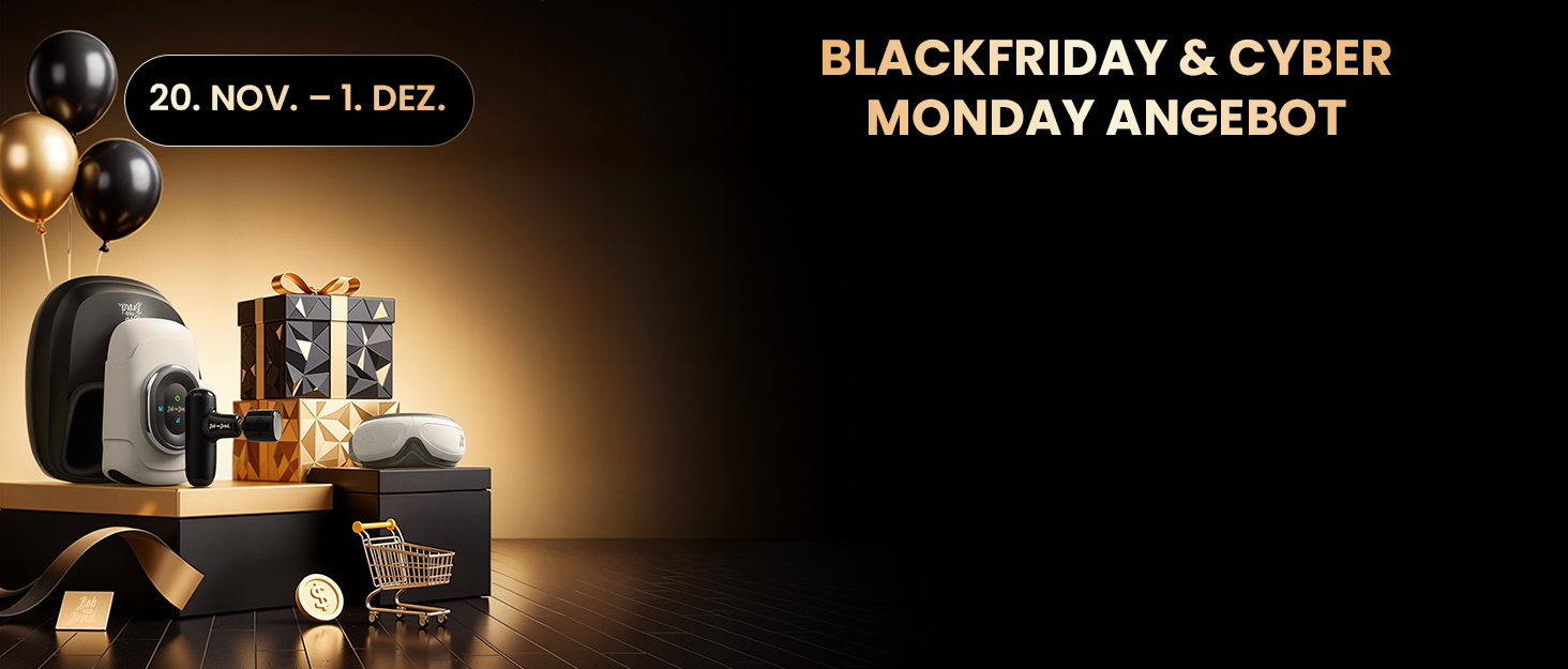 Масажер для м'язів Bob and Brad D6 Pro з OLED-екраном та великою амплітудою 16 мм, сумка в комплекті, чорний