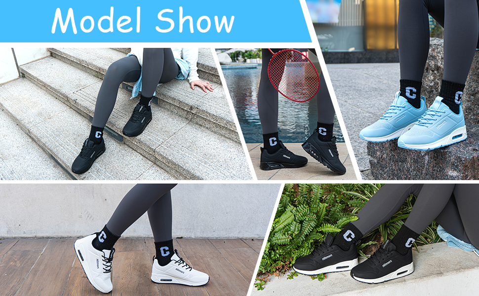 Жіночі кросівки для бігу, занять спортом та фітнесу. Моделі для тенісу та вуличної бігової підготовки. Кольори: чорний, білий, блакитний, рожевий. Розміри EU 36-42. Dwg823