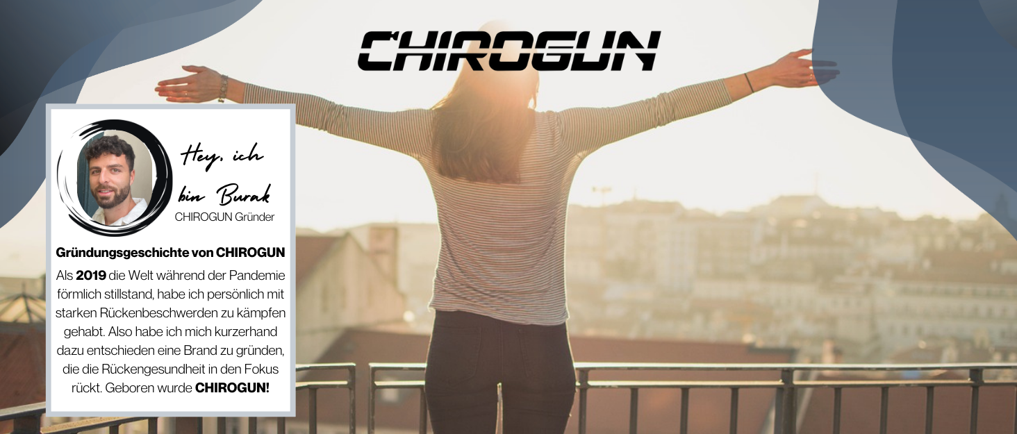 Масажер CHIROGUN® ONE - електричний масажний пістолет з 7 насадками, преміум масажер зі сталі з 6 рівнями інтенсивності, для спини, шиї, плечей, ніг, час роботи акумулятора 7 годин, чорний