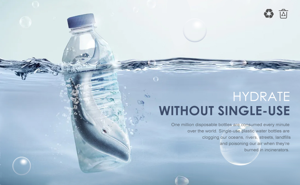 Спортивна пляшка для води Opard 900 мл з герметичним кришкою, Tritan, без BPA, для фітнесу (блакитно-сірий градієнт), швидке пиття