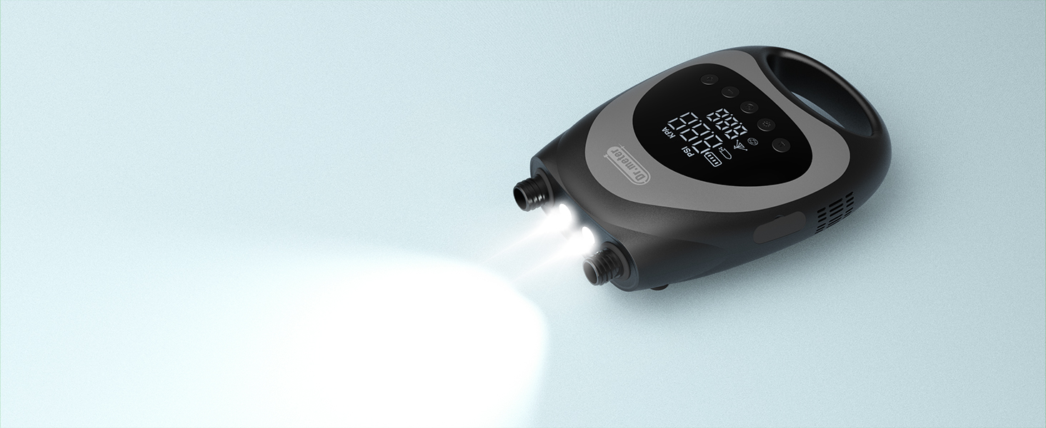 Електрична повітряна помпа Dr.meter 5200mAh з акумулятором для надувних басейнів, дитячих іграшок, матраців та SUP