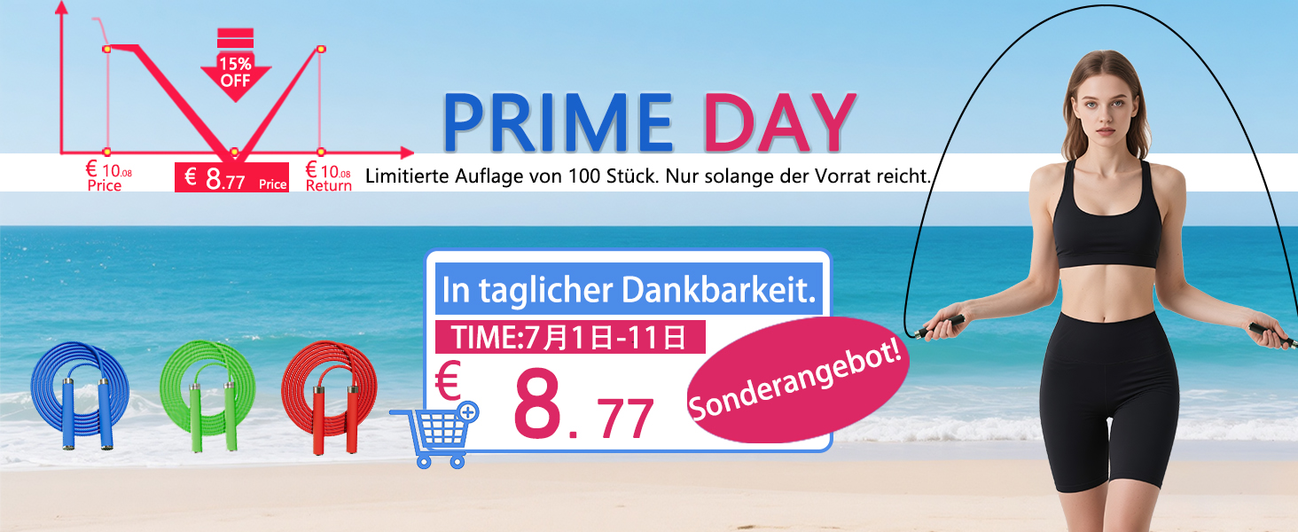 Стрибкове канат MOGOLD з регулюванням – 5 мм PVC-шнур з підшипниками, неслизькі гумові ручки та ручки з металу для початківців, для схуднення та фітнесу вдома, в школі, чорний