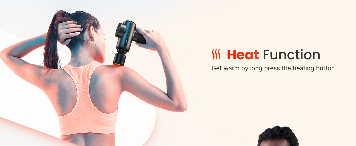 Масажер RENPHO з підігрівом та охолодженням, Bluetooth та станцією зарядки. Перкусійний масаж глибоких тканин для м'язів. Active+ Thermacool Deluxe