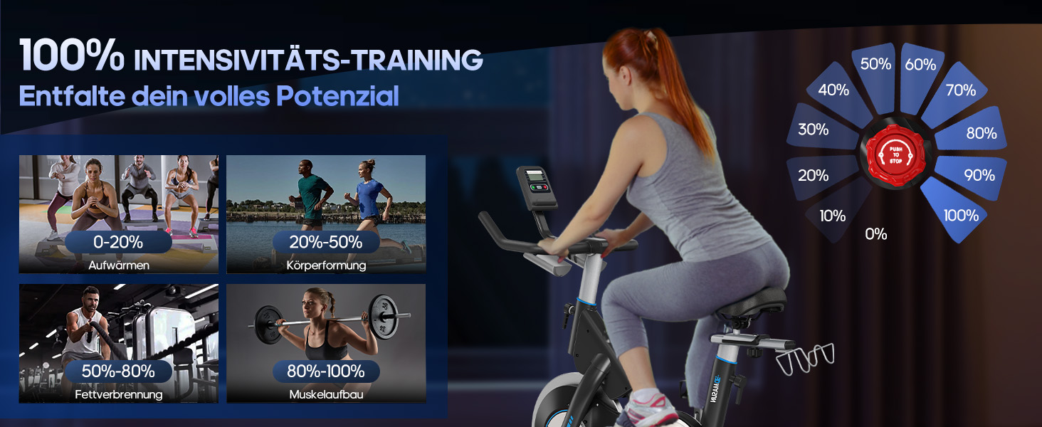 Ергометр DMASUN для дому з регульованим магнітним опором, стійкою для гантелей, важким маховиком, LCD-монітором, регульованою висотою, фітнес-велосипед до 180 кг, зелений [2026 модель]