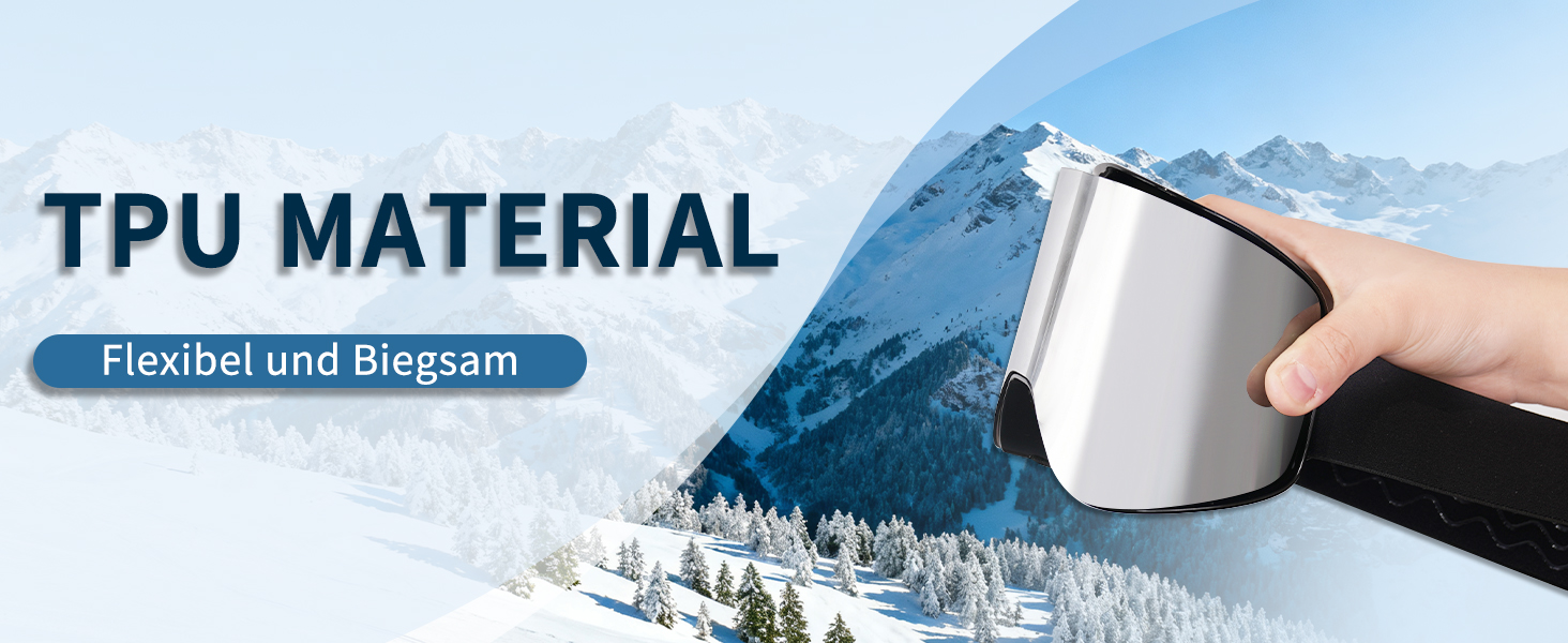 Скі-маска VCOROS з змінним склом, унісекс, захист від УФ, проти запотівання, срібно-білий колір + лінза (VLT13%)