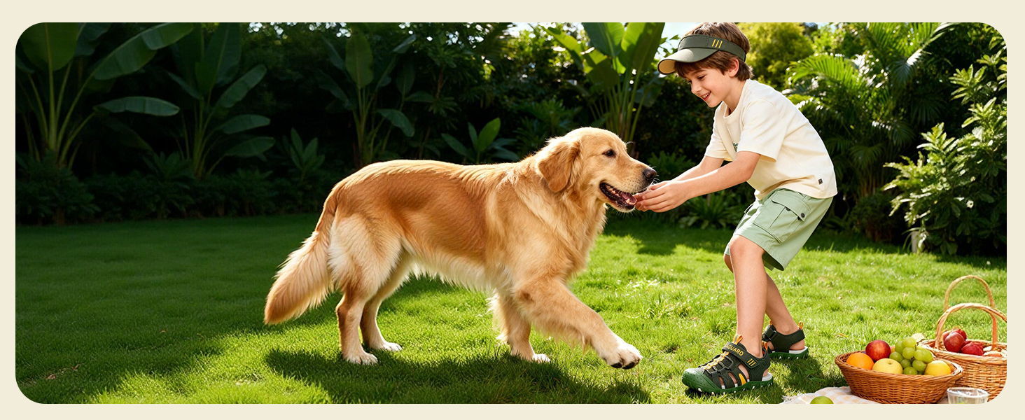 Сандалі дитячі SAGUARO закриті трекінгові для хлопчиків, літні, для активного відпочинку, зелені, розмір 36 EU