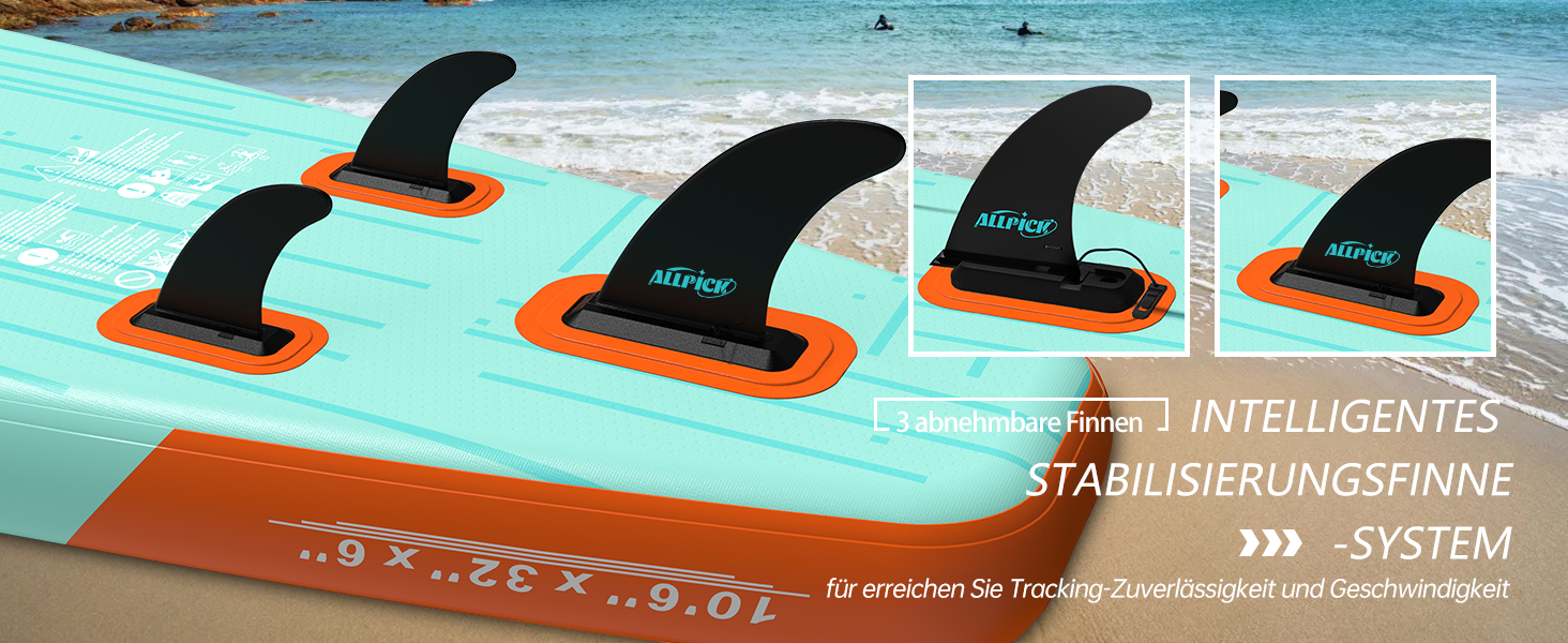 Надувний SUP Борд ALLPICK Premium Set: Комплектація для початківців та професіоналів, 200 кг, з тримачем для камери