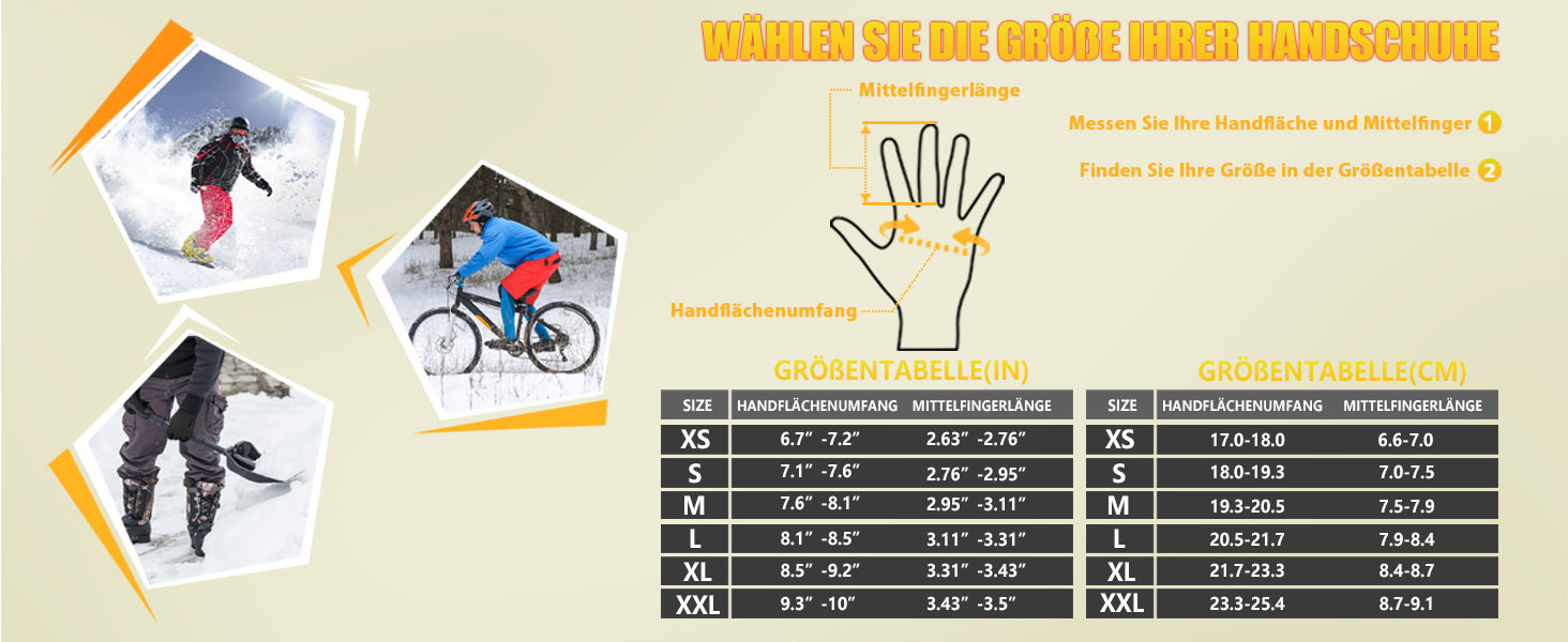 Термо рукавички для велосипеда Ihuan - чоловічі/жіночі, теплі, водонепроникні, вітронепроникні, спортивні, для велосипеда, бігу, катання на лижах, хайкінгу, чорного кольору