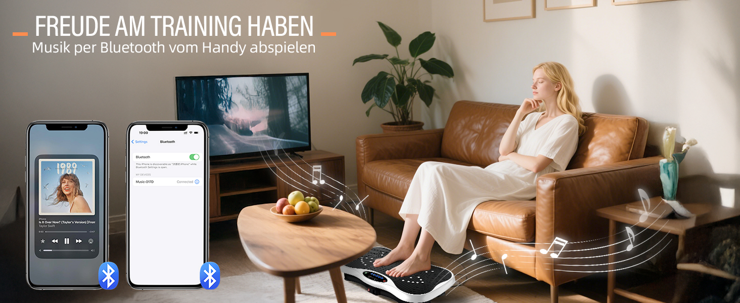 Віброплатформа для дому з пультом та Bluetooth, Vibro Shaper для всього тіла