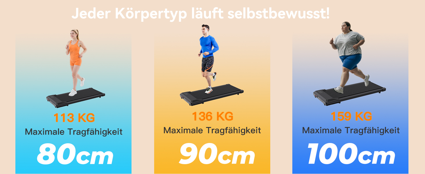 Walking Pad Lacuffy 2.5 HP: біговий доріжки для дому з керуванням через додаток, підтримка 136 кг, чорний, 90 см