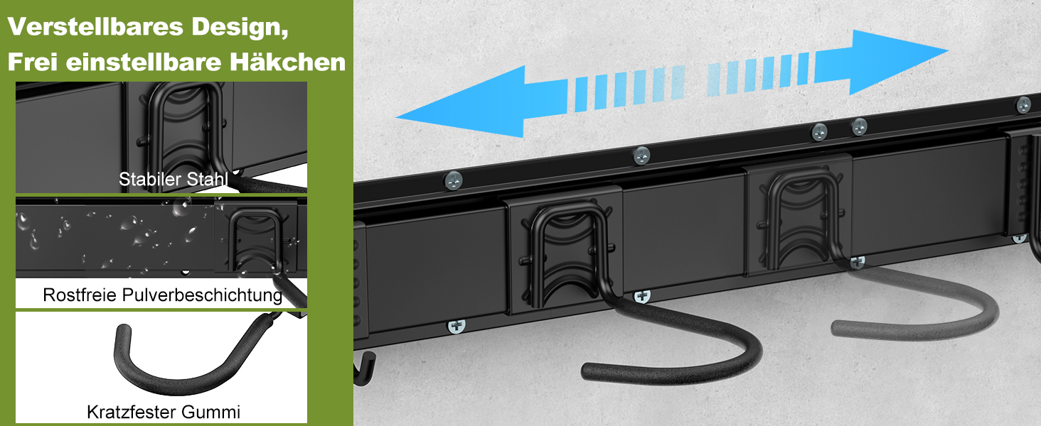 Настінна підставка для велосипедів Housolution 32 дюйми на 4 велосипеда + 3 шоломи, до 136 кг, міцна сталева конструкція, для гаража